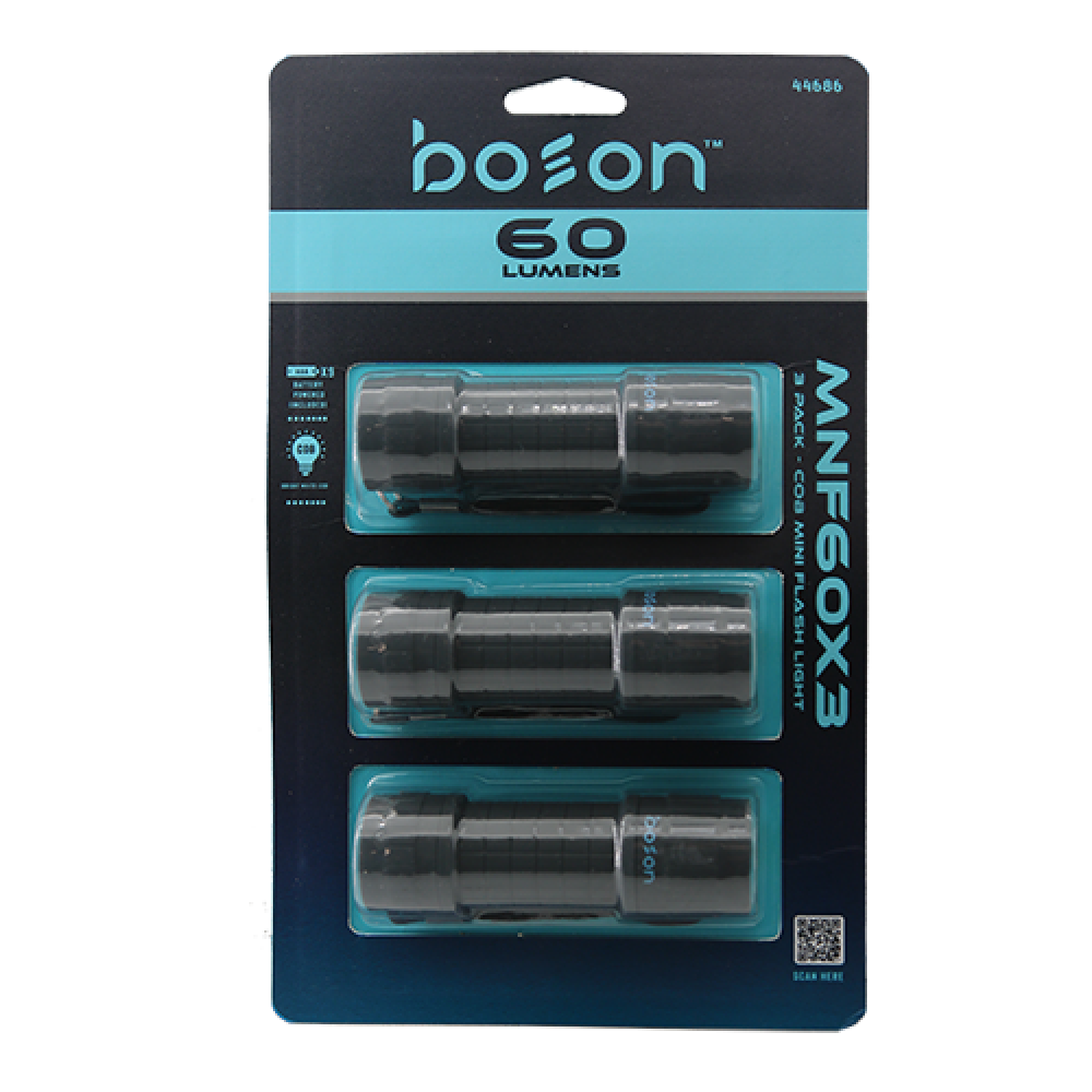 MNF60X3  COB Mini Flashlight - 3 Pack