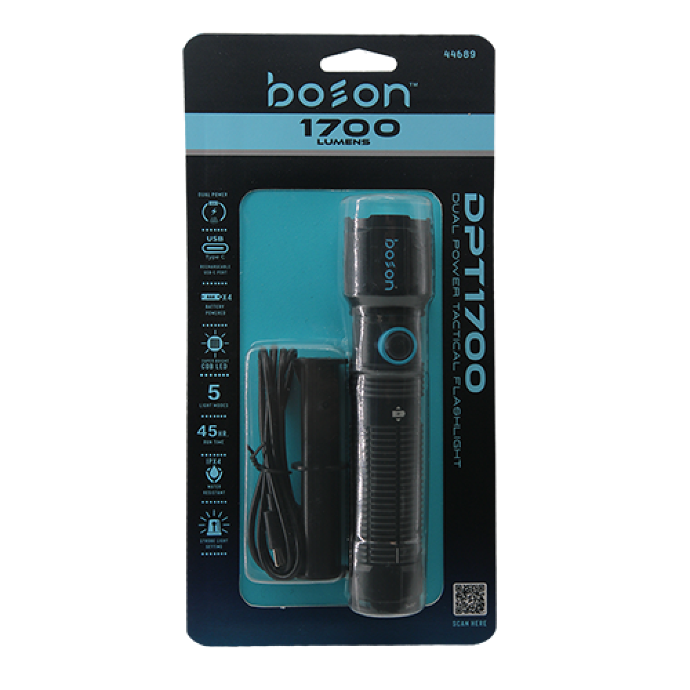 DPT1700 Dual Power Tactical Flashlight
